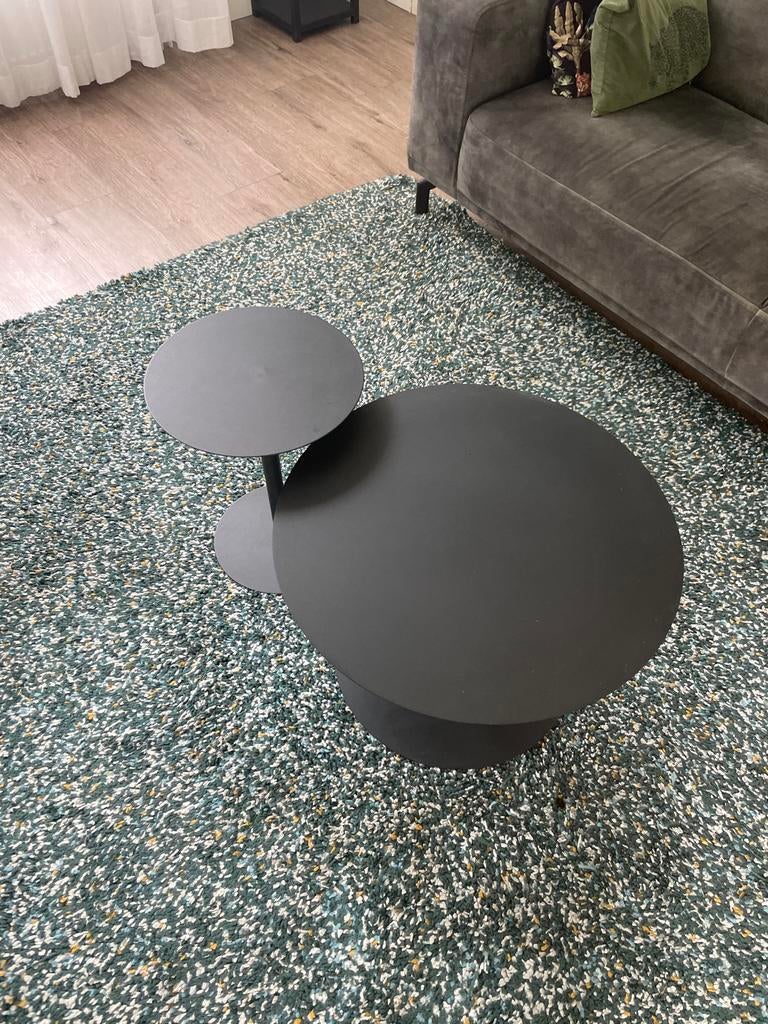 Set van 2 ronde tafels, Huis en Inrichting, Tafels | Salontafels, Ophalen, Gebruikt, Rond, 50 tot 100 cm