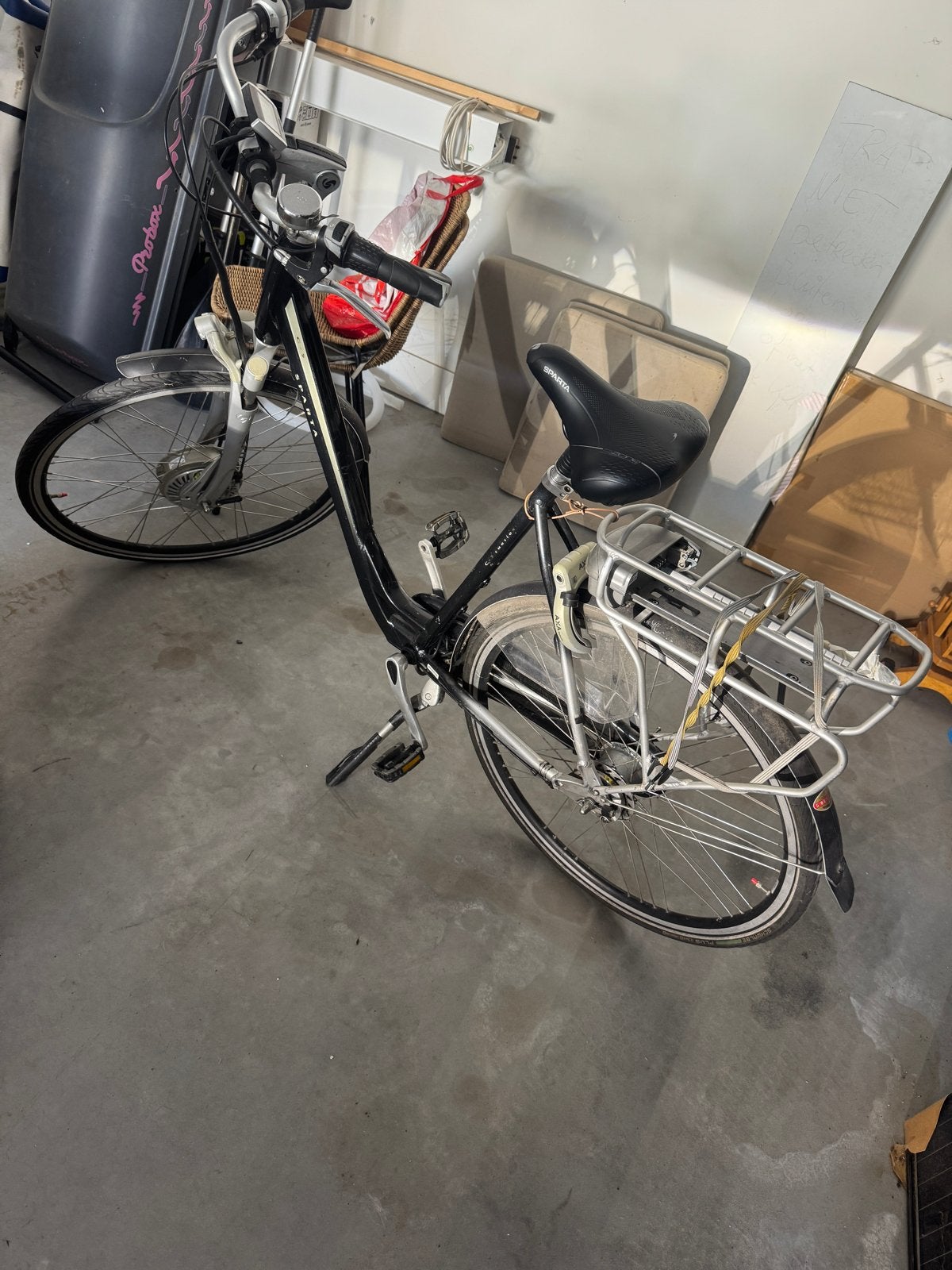 Oude Sparta fiets voor onderdelen - niet werkend, Gebruikt, Overige typen, Staal, Ophalen of Verzenden