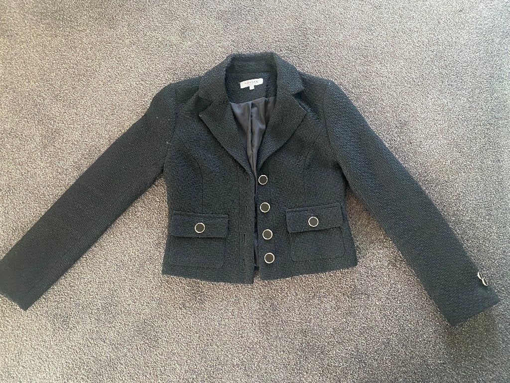 Zwarte Morgan Blazer - Maat 36 (S), Kleding | Dames, Zwart, Zo goed als nieuw, Jasje, Maat 36 (S)