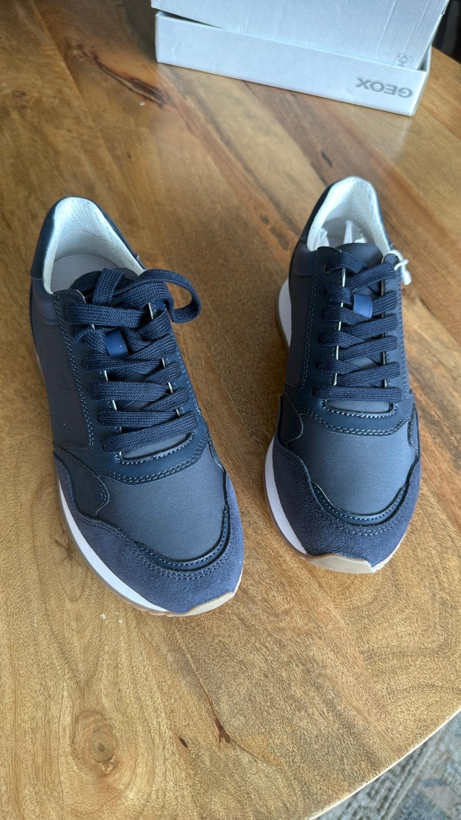 Nieuwe Geox D Doralea A sneakers - Maat 38 & 39, Ophalen, Nieuw, Blauw, Sneakers of Gympen