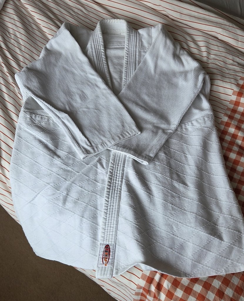 Judopak 100% katoen (dikke stof) maat: 5/180, Sport en Fitness, Judo, Vechtsportpak, Ophalen of Verzenden, Zo goed als nieuw