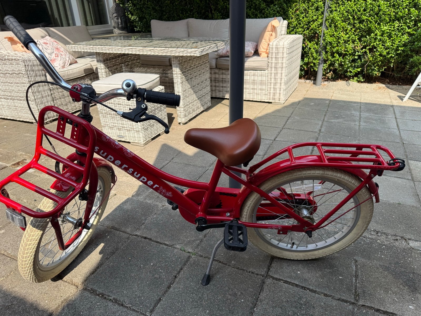 Nette meisjesfiets 18 inch - SuperSuper Cooper, Fietsen en Brommers, Fietsen | Kinderfietsjes, Ophalen of Verzenden, Gebruikt