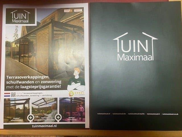 Nieuw!!!  Terrasoverkapping Gumax Glass Line, Ophalen, Nieuw, Veranda