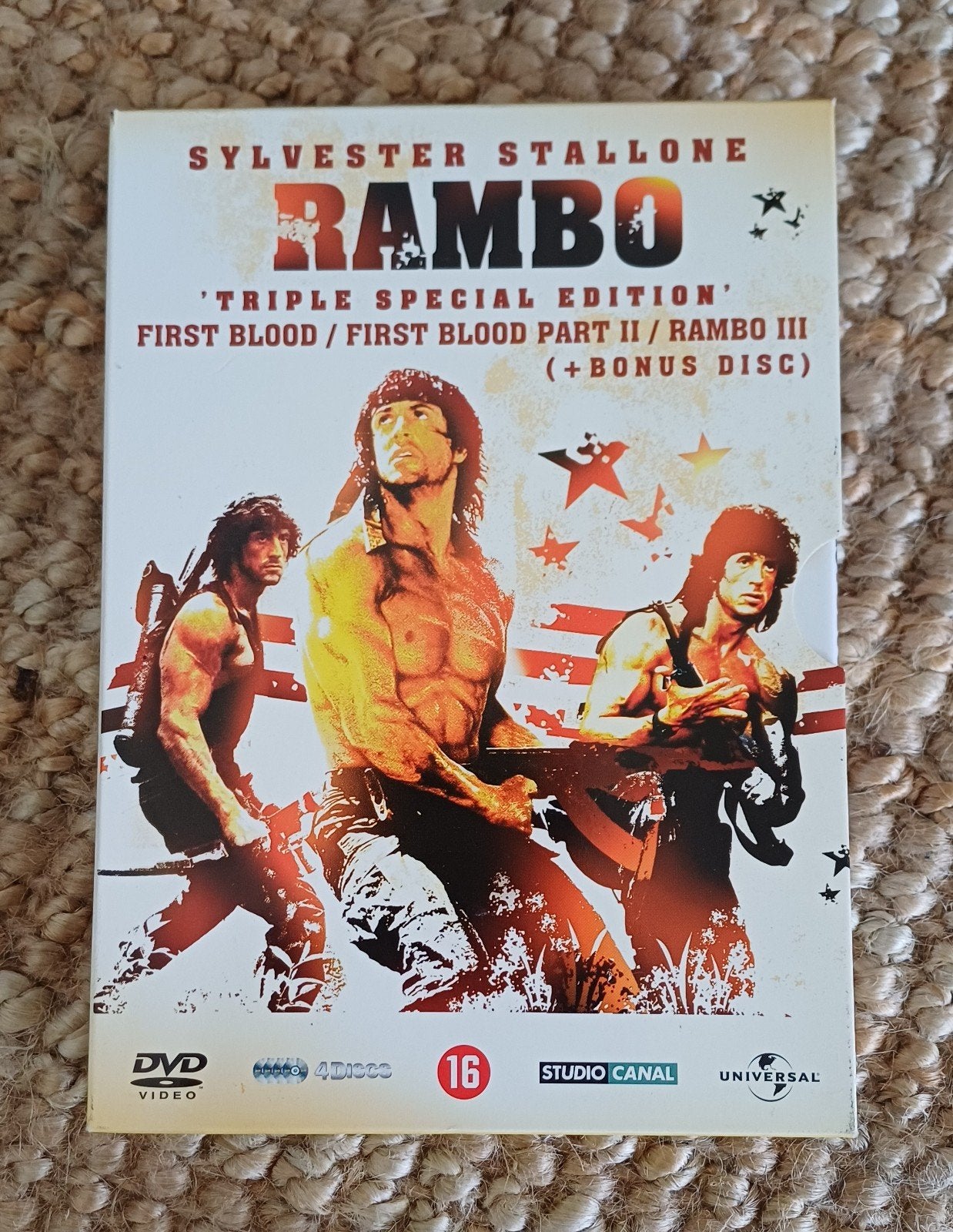Rambo Triple Special Edition - First Blood 1, 2, 3, Vanaf 16 jaar, Ophalen of Verzenden, Zo goed als nieuw, Boxset