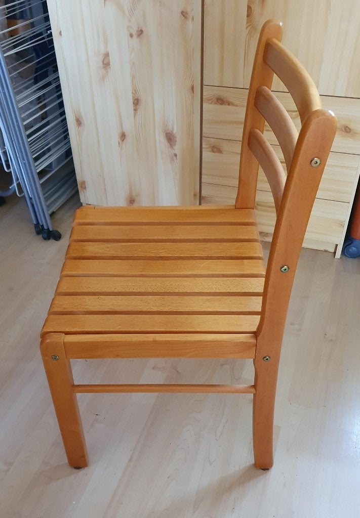 keukenstoel, Ophalen, Gebruikt, Bruin, Vier