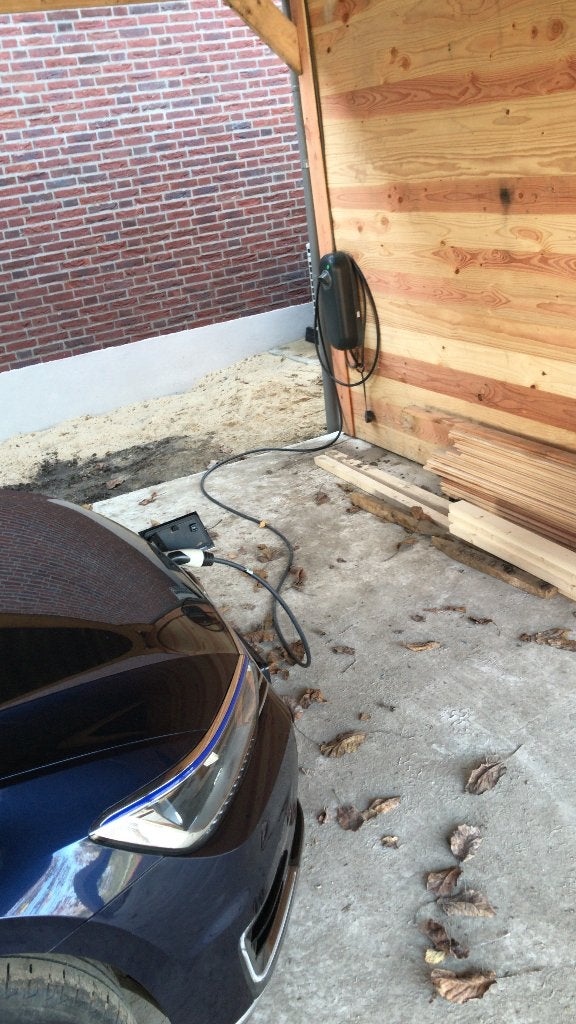 1 fase laadpaal met 5 m kabel, Ophalen, Gebruikt, Laadpaal
