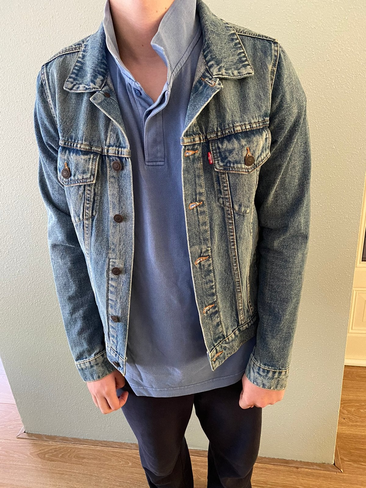 Jeans jack Levi’s maat 16 zgan. vaste prijs, Ophalen, Zo goed als nieuw, Jongen, Jas