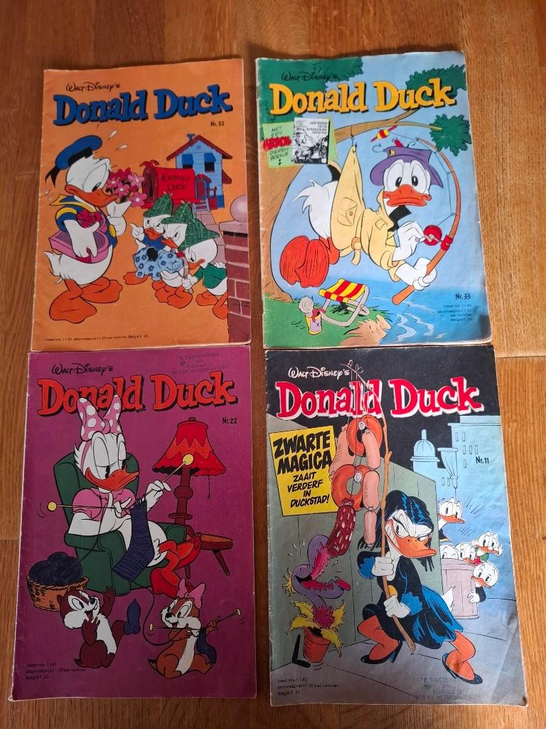 10 x Donald Duck uit de jaren 1979,1980,1981,1982,1983,1984, Gelezen, Ophalen of Verzenden, Donald Duck, Meerdere stripboeken