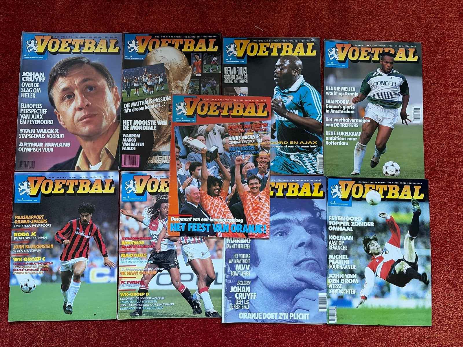 Voetbal Magazine 80 en 90ies Cruyff EK 88 van Hanegem, Boeken, Ophalen of Verzenden, Gelezen, Balsport