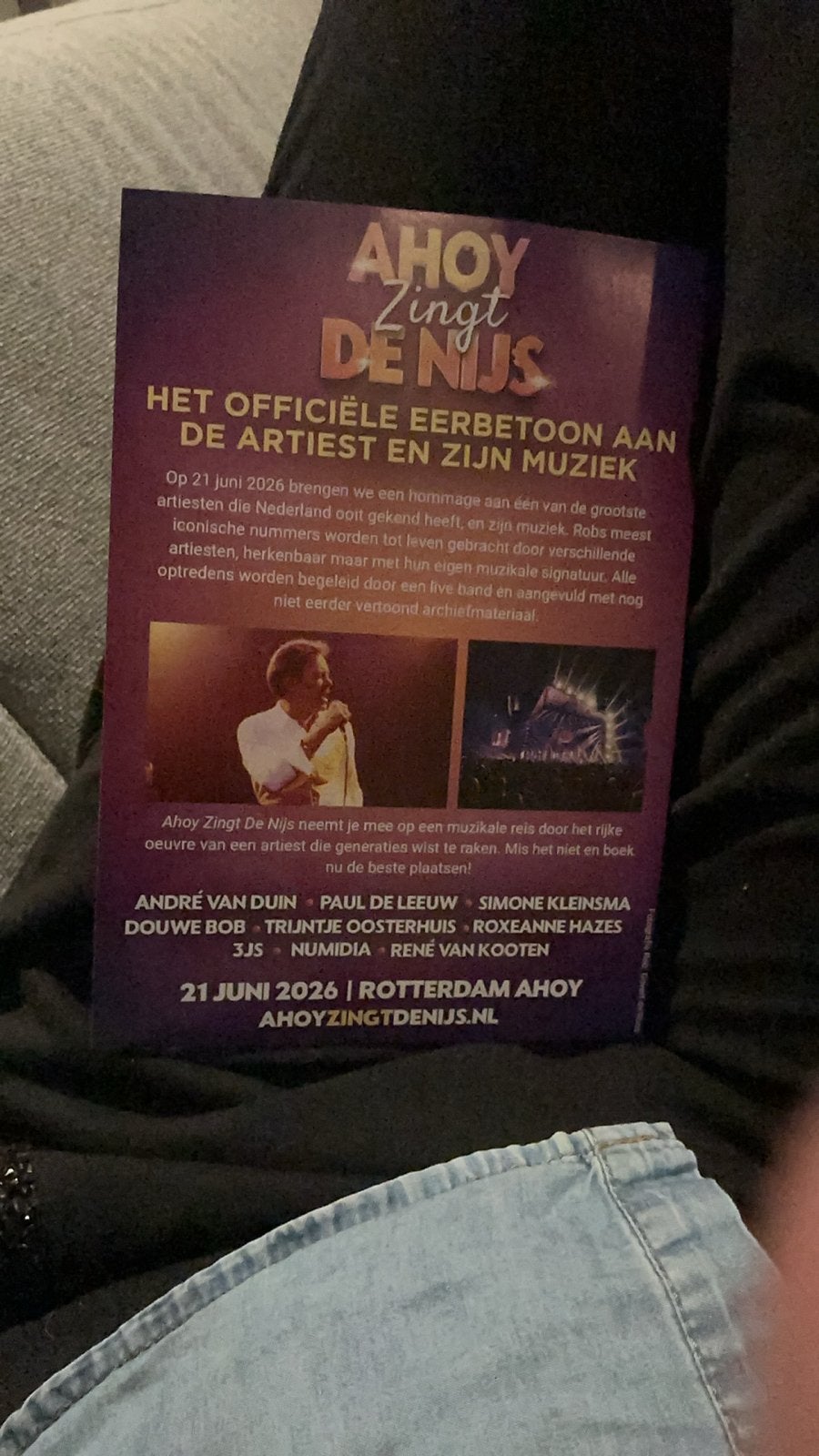 Holland zingt de Nijs, Tickets en Kaartjes, Concerten | Overige, Drie personen of meer, Juni