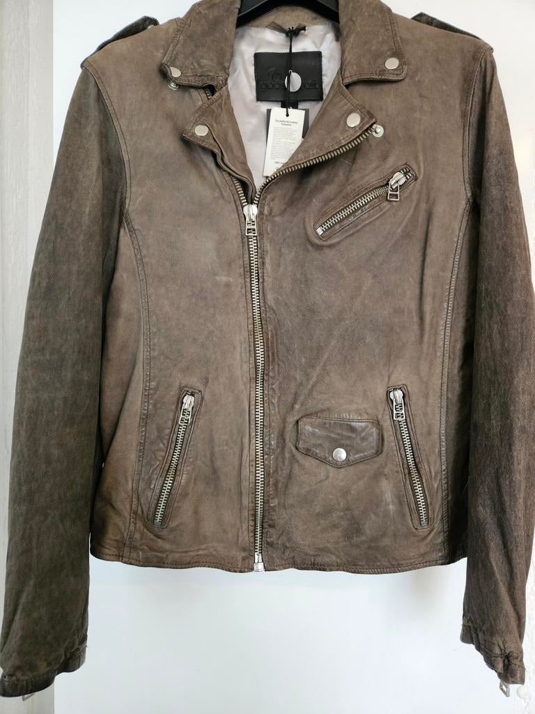 Goosecraft Leren Bikerjack -  nieuw, Goosecraft, Overige kleuren, Maat 42/44 (L), Ophalen of Verzenden