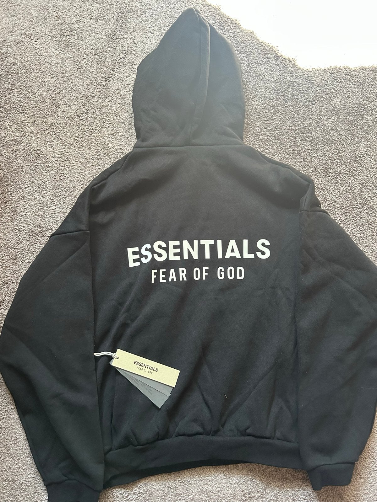 Origineel Essentials Fear of God Hoodie & Joggingbroek Zwart, Ophalen of Verzenden, Nieuw, Maat 46 (S) of kleiner, Zwart