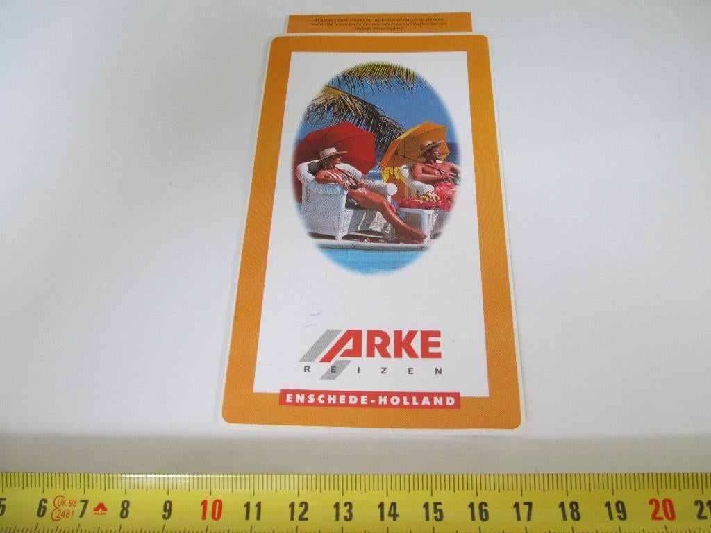 sticker ARKE reizen  Enschede Holland, Ophalen, Zo goed als nieuw