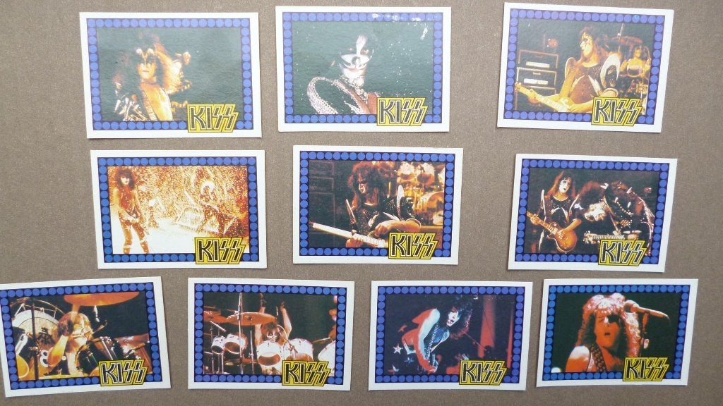 10x monty verzamelplaatjes KISS (10x15), Ophalen of Verzenden, Gebruikt, Foto of Kaart