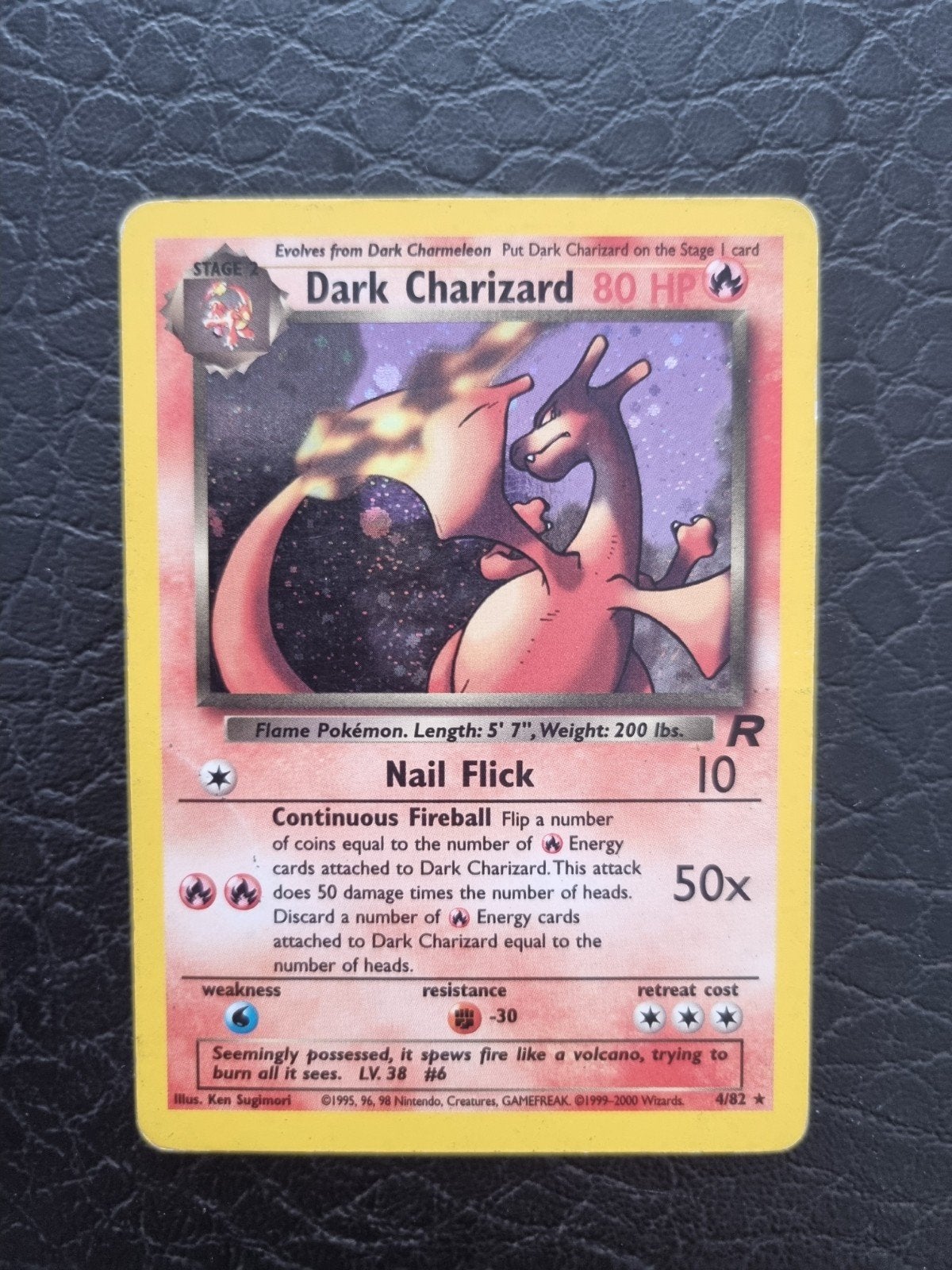 Dark Charizard Holo Rocket set 4/82, Ophalen of Verzenden, Nieuw, Losse kaart