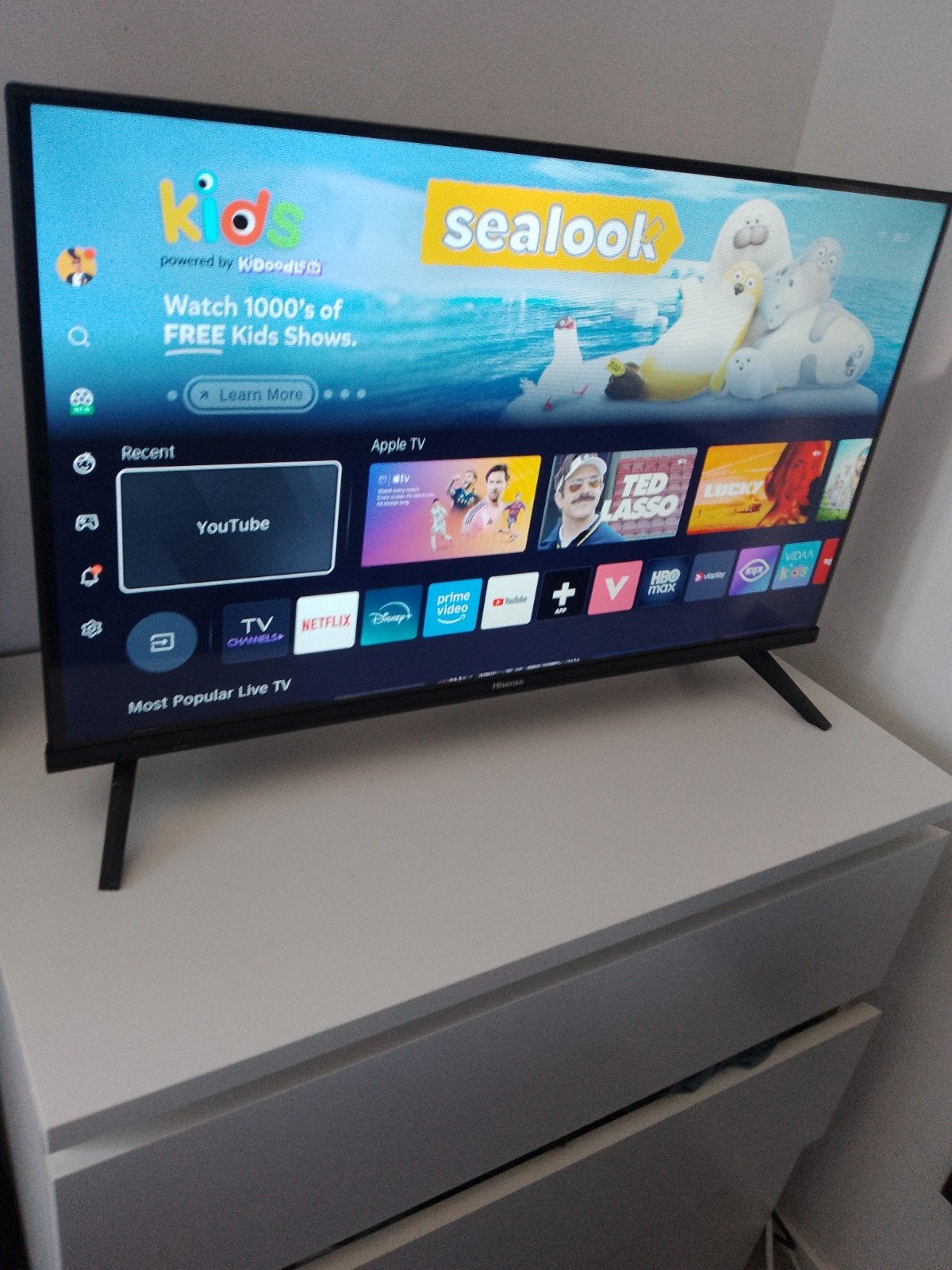 hissense 32A4K - 32 inch smart TV., Audio, Tv en Foto, Televisies, 50 Hz, 80 tot 100 cm, Zo goed als nieuw, Ophalen