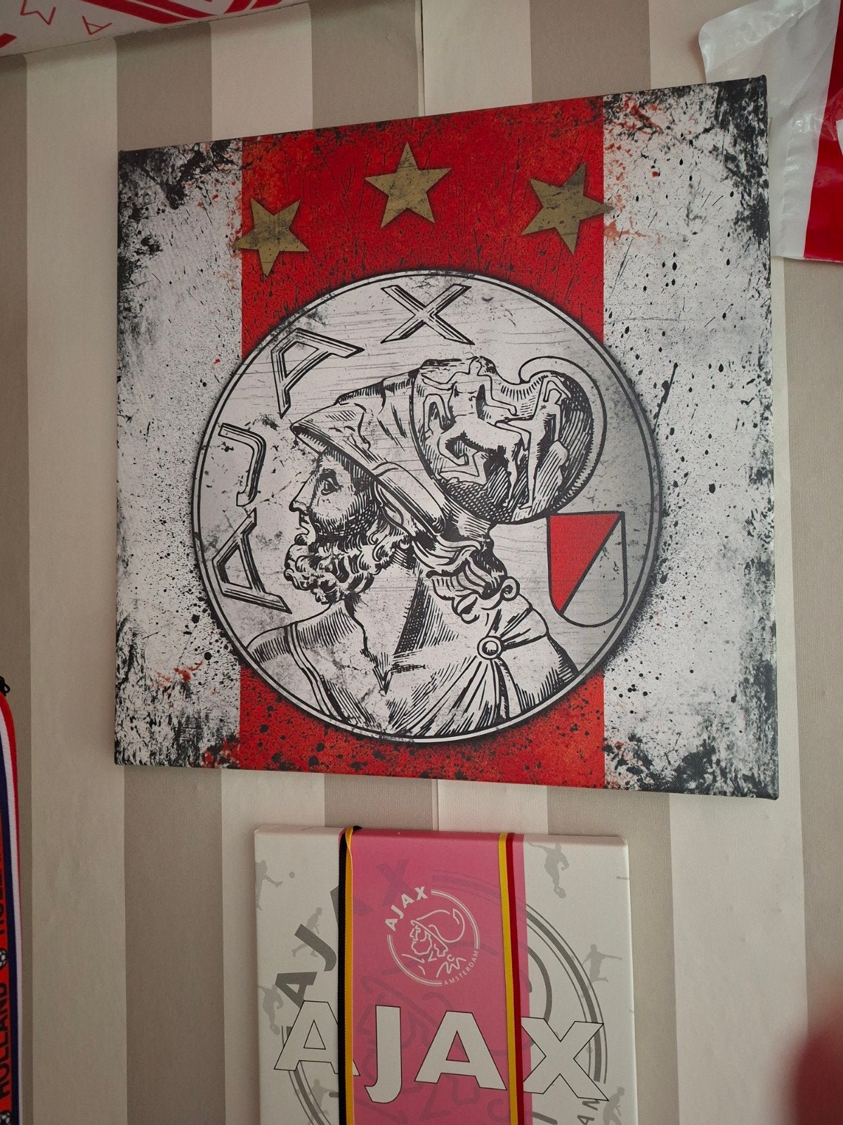 Canvas AJAX schilderij 50x50 oud logo  NIEUW NIEUW, Ophalen, Nieuw, Ajax, Overige typen