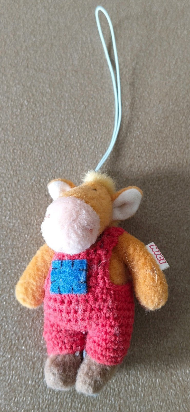 NICI Knuffel Sleutelhanger koe -Poppenhuis knuffel, Verzenden, Zo goed als nieuw, Knuffel of Figuurtje