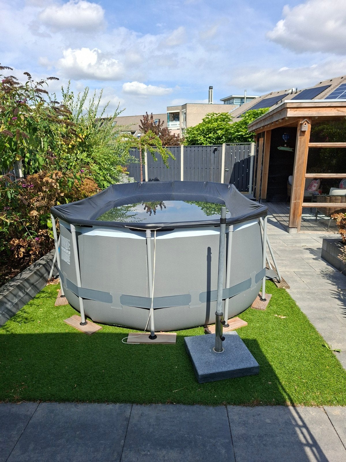 Bestway Power Steel opzetzwembad met accessoires, Ophalen, Gebruikt, 200 tot 300 cm, 80 tot 120 cm