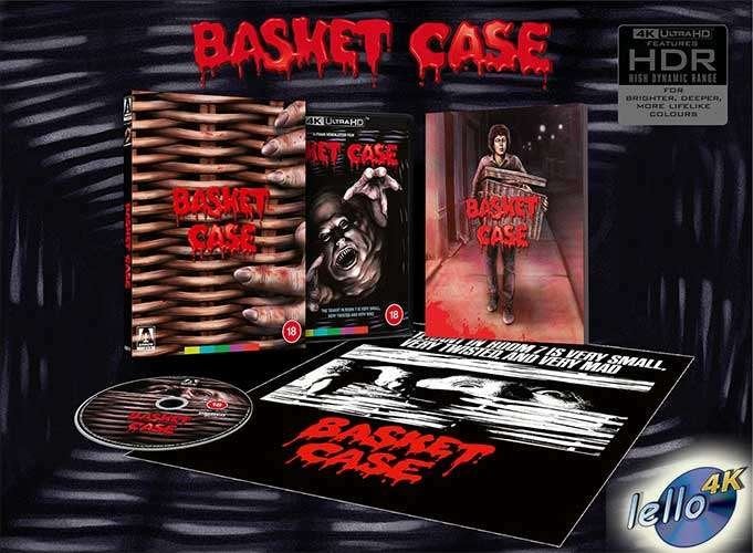 Blu-ray 4K: Basket Case, L.E. (1982 Kevin Van Hentenryck) UK, Ophalen of Verzenden, Nieuw in verpakking, 4K Ultra HD Blu-ray, Horror
