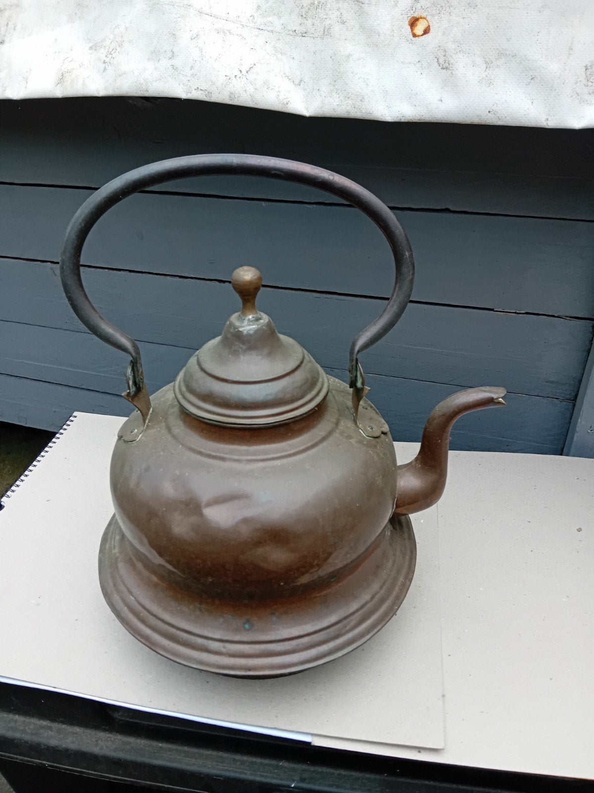 Koperen ketel diameter ongeveer 25 cm, Antiek en Kunst, Ophalen of Verzenden