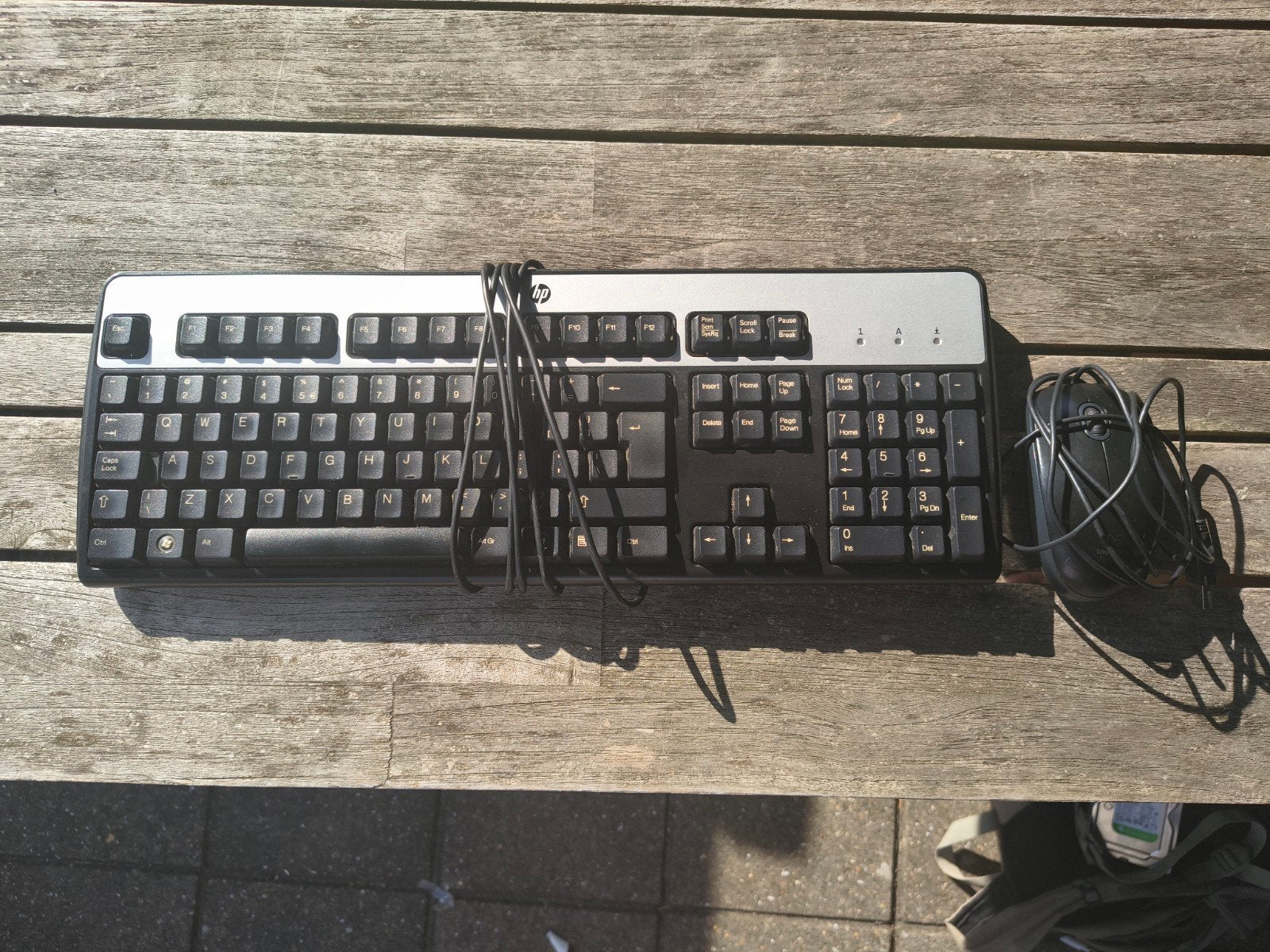 HP keyboard en Logitech muis b110, Hp, Gebruikt, Toetsenbord en muis-set, Ophalen of Verzenden
