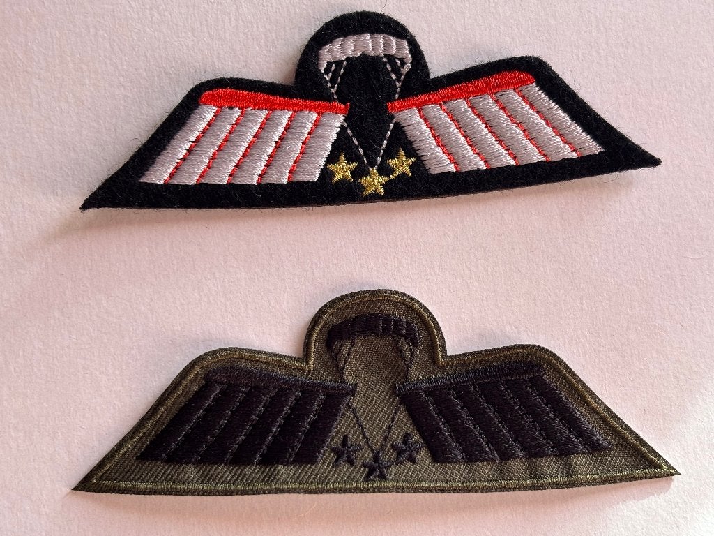 2x KCT Para-Wing C OPS brevet DT & GVT, Verzenden, Landmacht, Nederland, Kleding of Schoenen