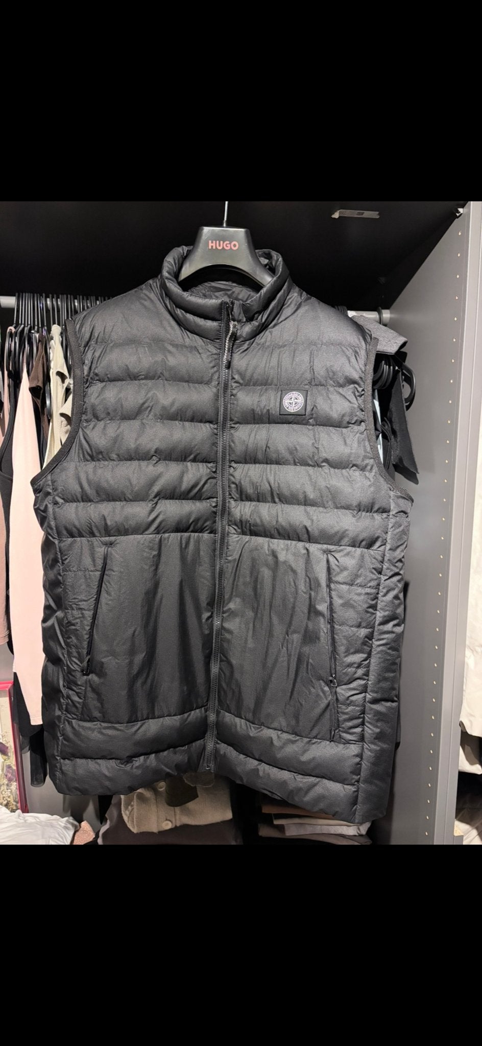 Stone Island Bodywarmer Zwart XL/XXL, Kleding | Heren, Ophalen of Verzenden, Zo goed als nieuw, Maat 56/58 (XL), Zwart