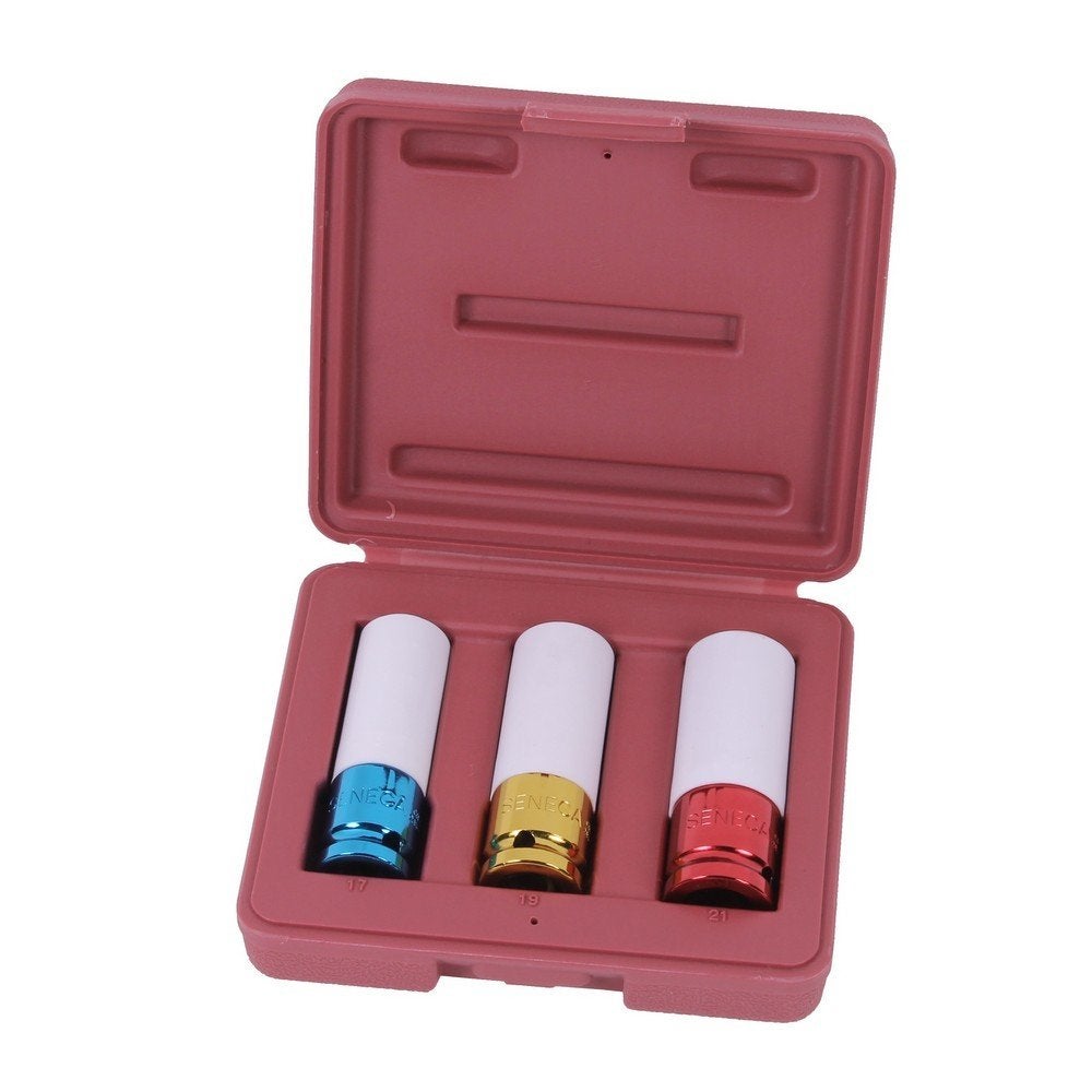 Doppenset met teflon 1/2'' 3 delig, Verzenden