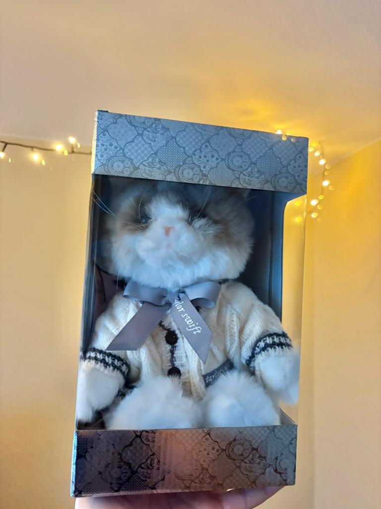 Taylor Swift Cardigan Cat Plush, Ophalen of Verzenden, Nieuw, Overige typen