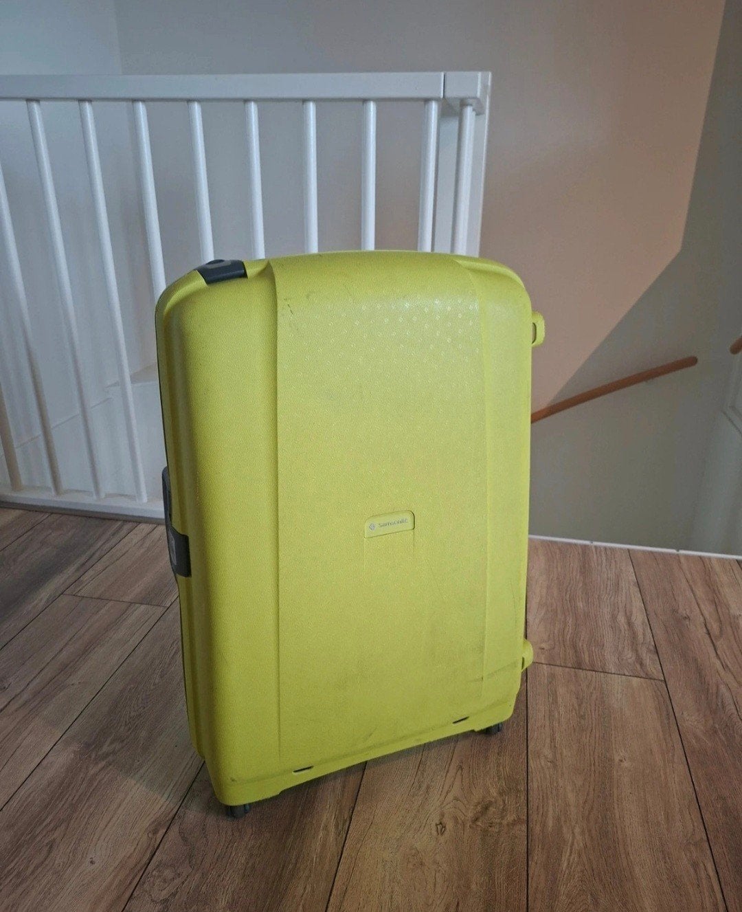 Samsonite koffer, groen 27x50x75cm i.z.g.s., Ophalen, Gebruikt, Hard kunststof, Slot
