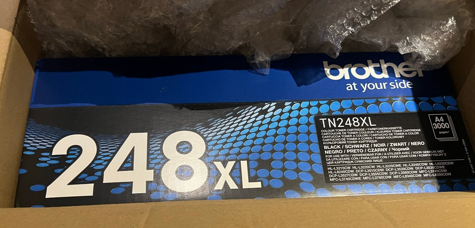 Brother TN248XL Zwarte Toner Cartridge - Nieuwstaat, Computers en Software, Ophalen of Verzenden, Zo goed als nieuw, Toner