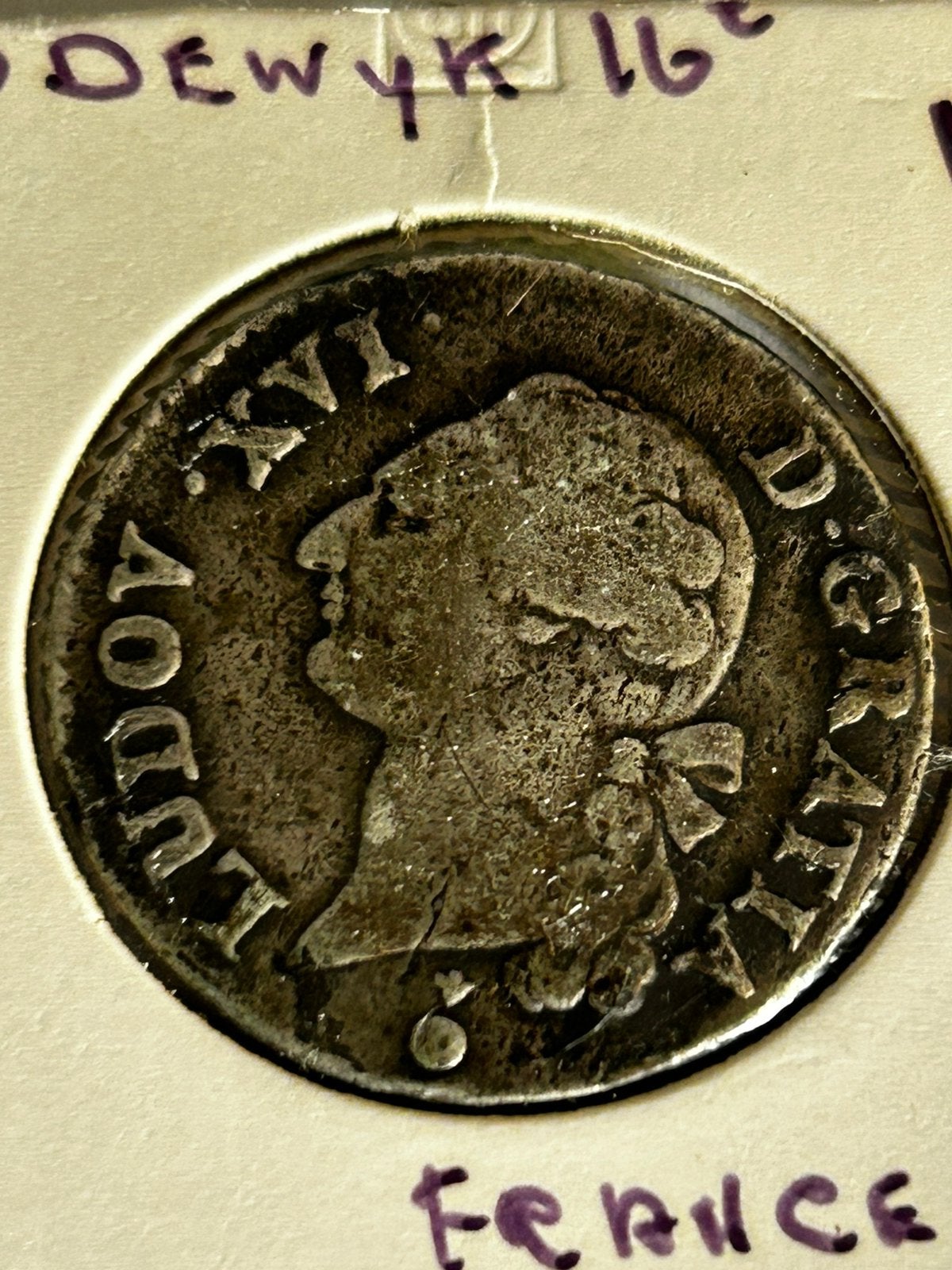 Zilveren Petit Ecu Louis XVI 1784, Ophalen of Verzenden, Frankrijk, Zilver