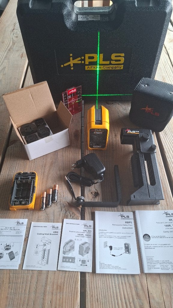 Fluke PLS RBP5 Accu Kruislaser lijnlaser GROEN Nieuw, ., Nieuw, Ophalen of Verzenden, .