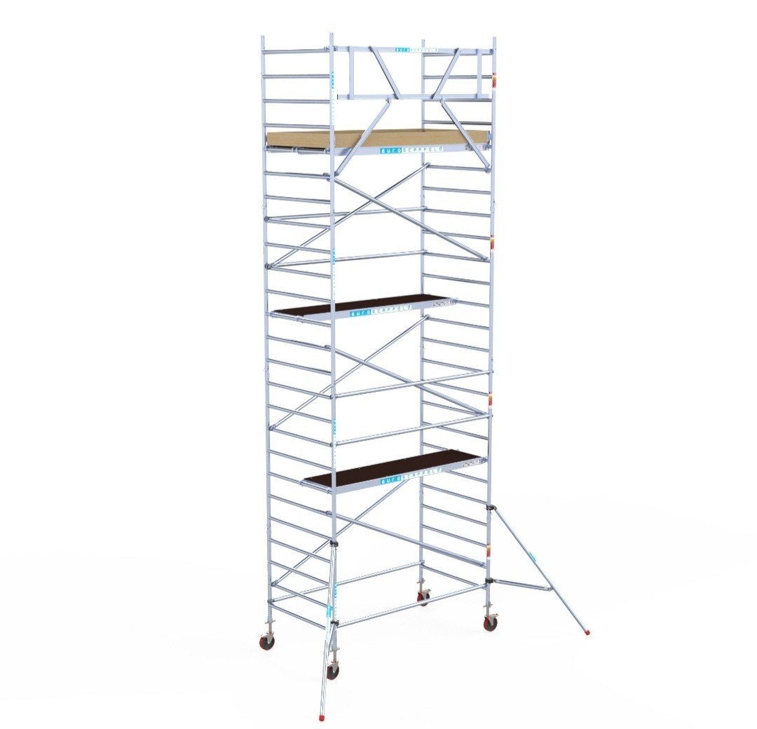 alliminium steiger TE huur, Doe-het-zelf en Verbouw, Steigers, Ophalen, Zo goed als nieuw, Rolsteiger of Kamersteiger, 5 meter of hoger