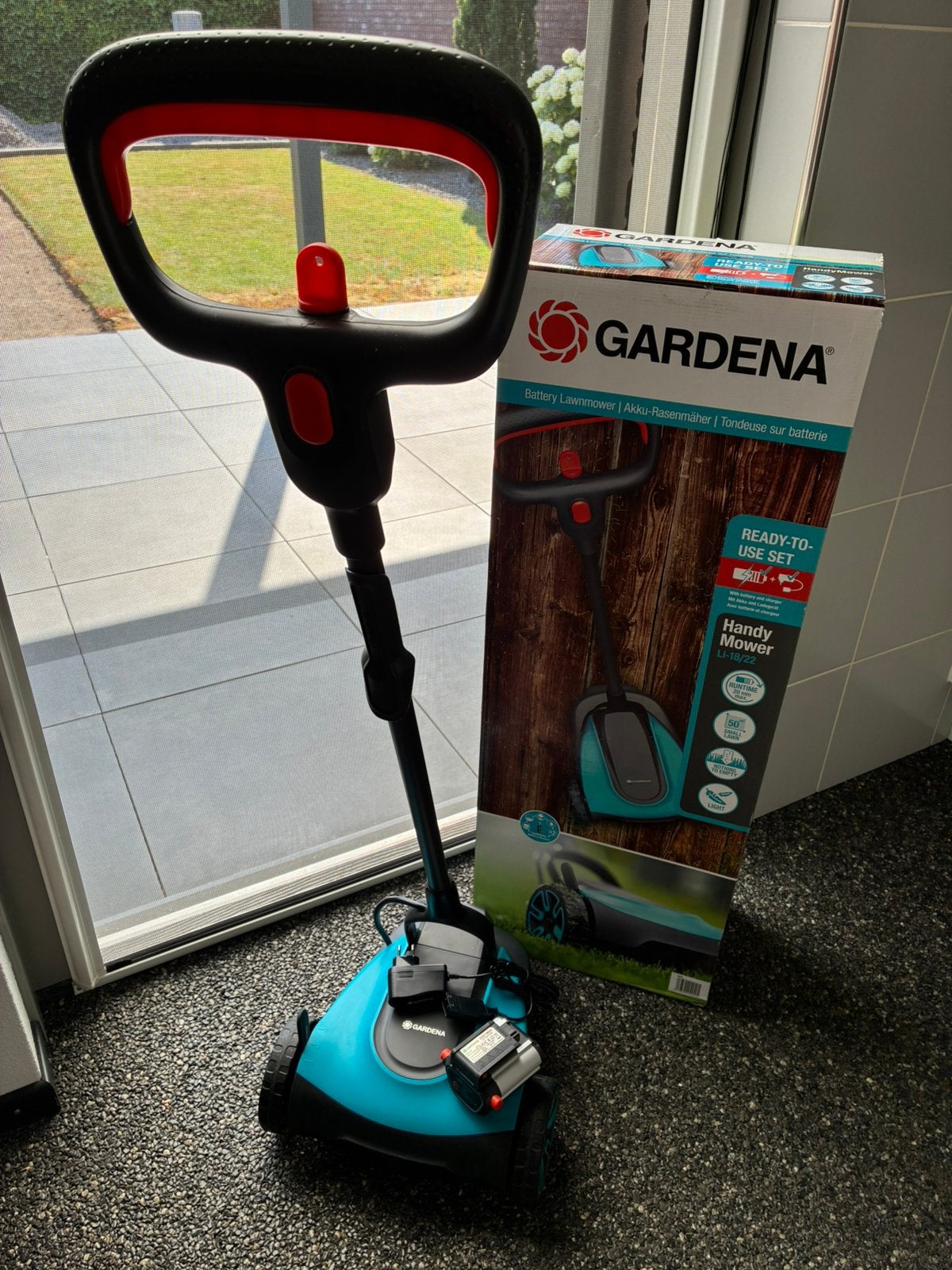 Gardena HandyMower, Tuin en Terras, Grasmaaiers, Cirkelmaaier, Verzenden, Minder dan 30 cm, Accu-grasmaaier