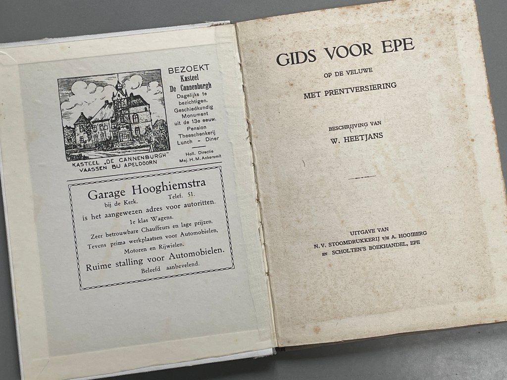 Gids voor Epe op de Veluwe met prentversiering 1932, Antiek en Kunst, Ophalen of Verzenden