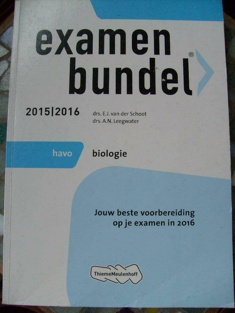 Examenbundel Biologie Havo 2015-2016, Boeken, Biologie, HAVO, Ophalen of Verzenden, Zo goed als nieuw