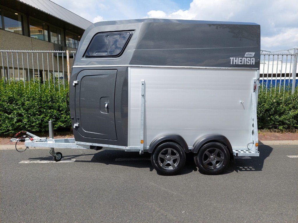 Atec Thensa 1,5 paards trailer met zadelkamer, Ophalen, Nieuw, Aluminium, 1½-paards trailer