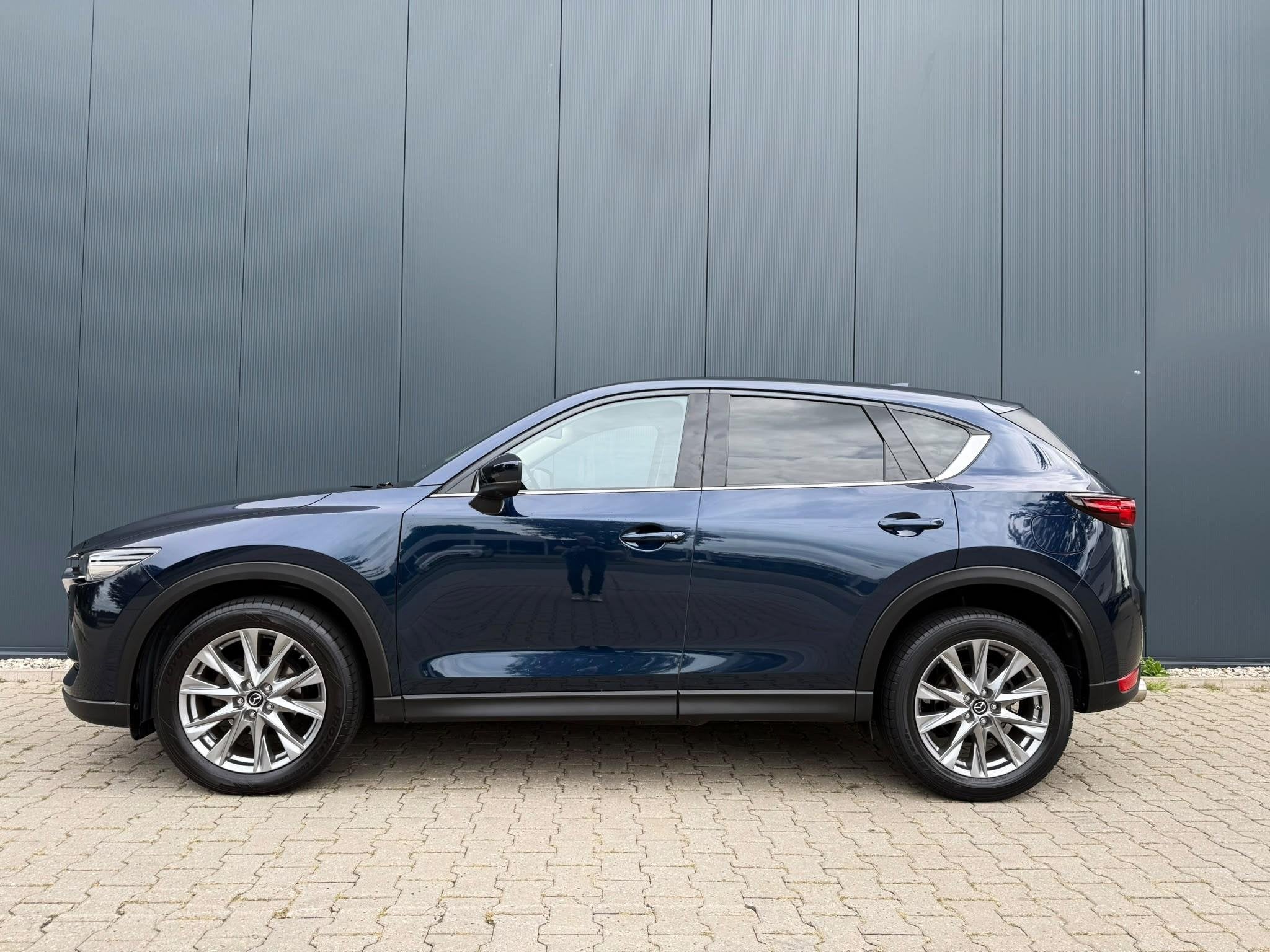 Mazda CX-5 2.5 SkyActiv-G 194 Luxury memory tr.hk 360 cam, Gebruikt, 4 cilinders, Blauw, 1498 kg