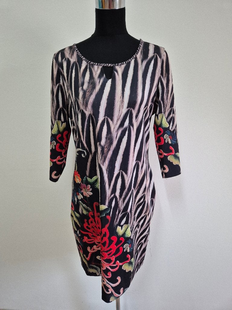 J56 - Dubbelzijdig draagbare Lizzy & Coco jurk mt L (1), Kleding | Dames, Jurken, Ophalen of Verzenden, Zo goed als nieuw, Maat 38/40 (M)