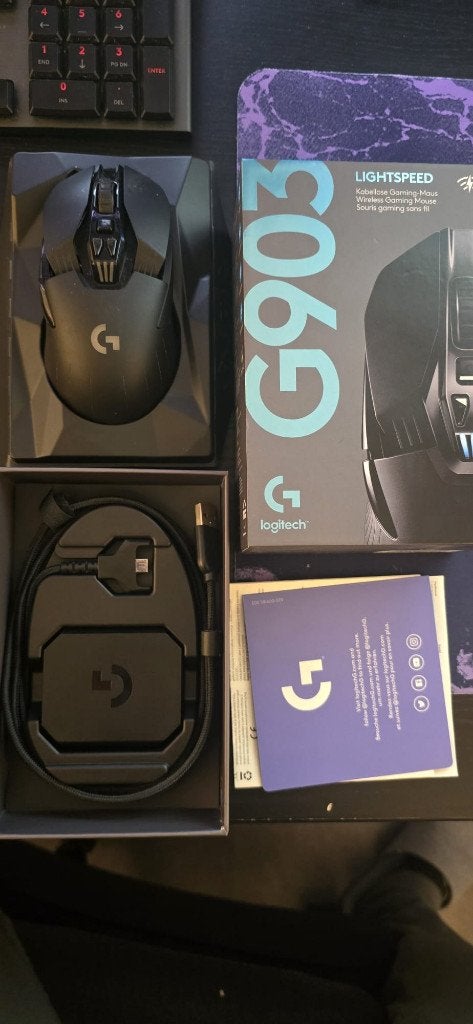 Logitech G903 Lightspeed Gaming Muis - Draadloos, Computers en Software, Muizen, Muis, Gebruikt, Gaming muis, Ophalen of Verzenden