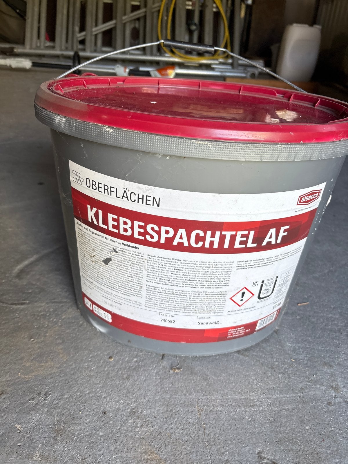 Alsecco lijm Klebespachtel AF - 25 kg emmer, Ophalen of Verzenden, Nieuw