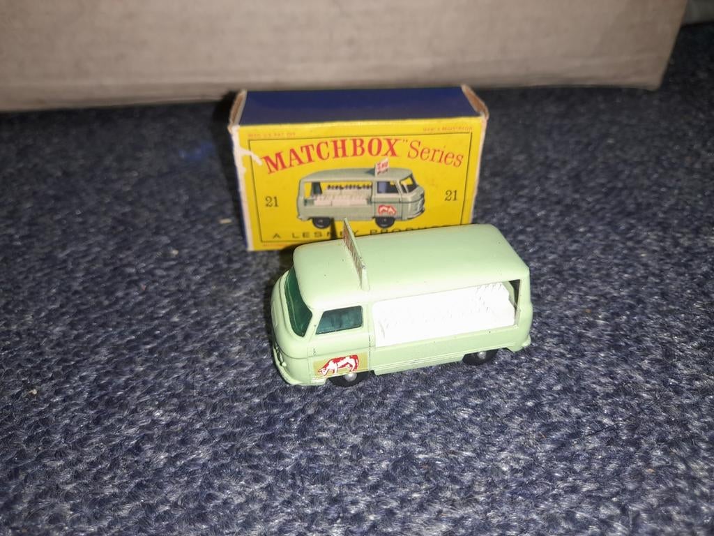 Matchbox Series 21 Milk Float - Vintage Speelgoed, Ophalen of Verzenden, Gebruikt, Matchbox