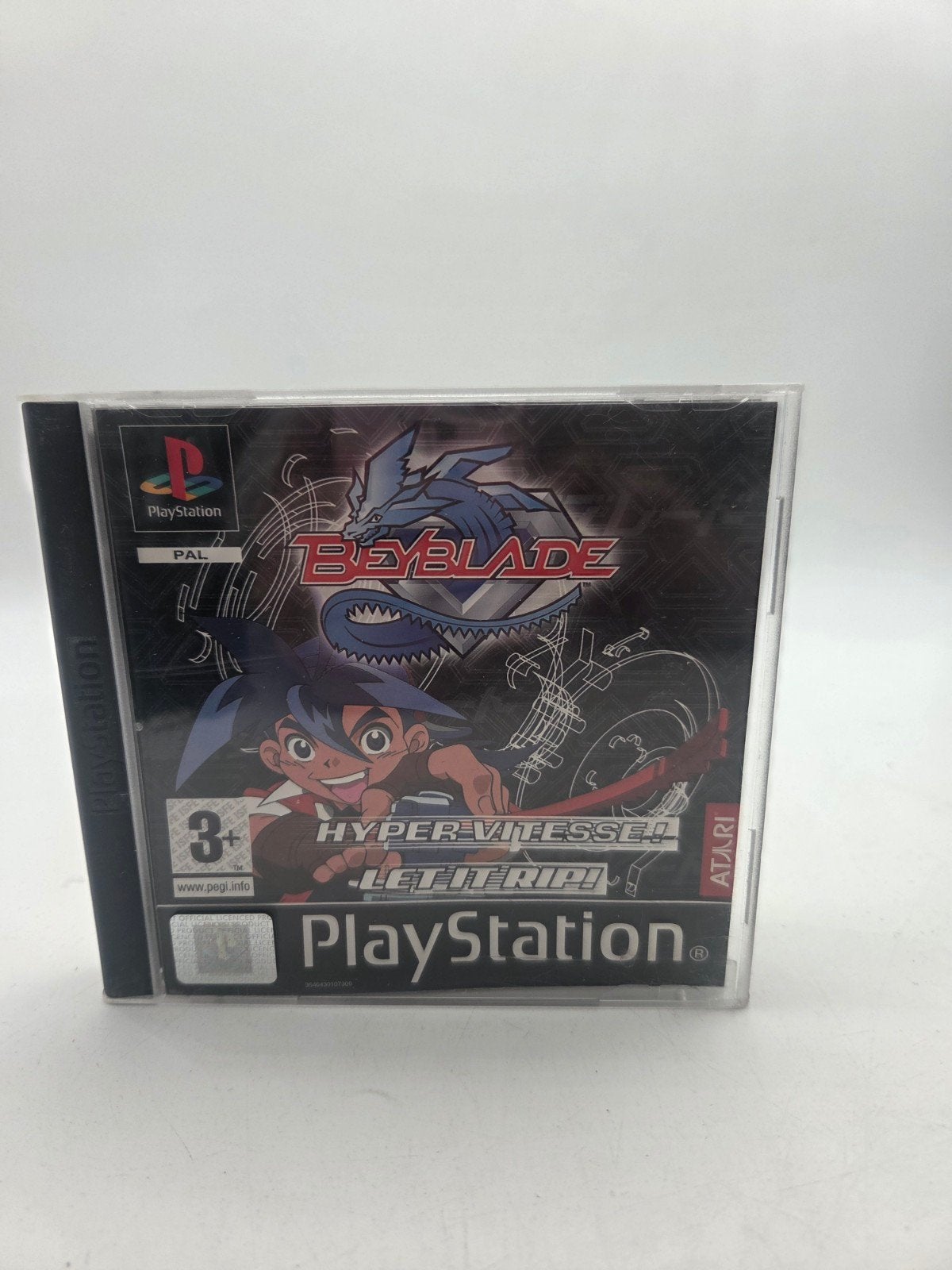 Beyblade Hyper Vitesse Let It Rip! PlayStation 1 PS1, Gebruikt, Vechten, Atari, 1 speler