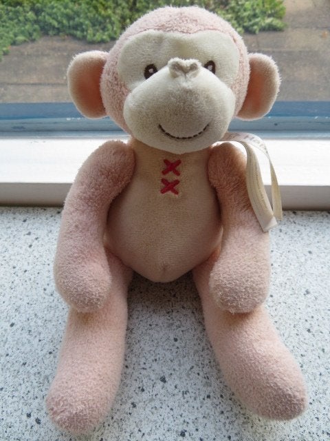 Aap Monkey Marlo merk Happy Horse kleur roze, Ophalen of Verzenden, Zo goed als nieuw, Middelgroot (20 tot 80 cm), Roze