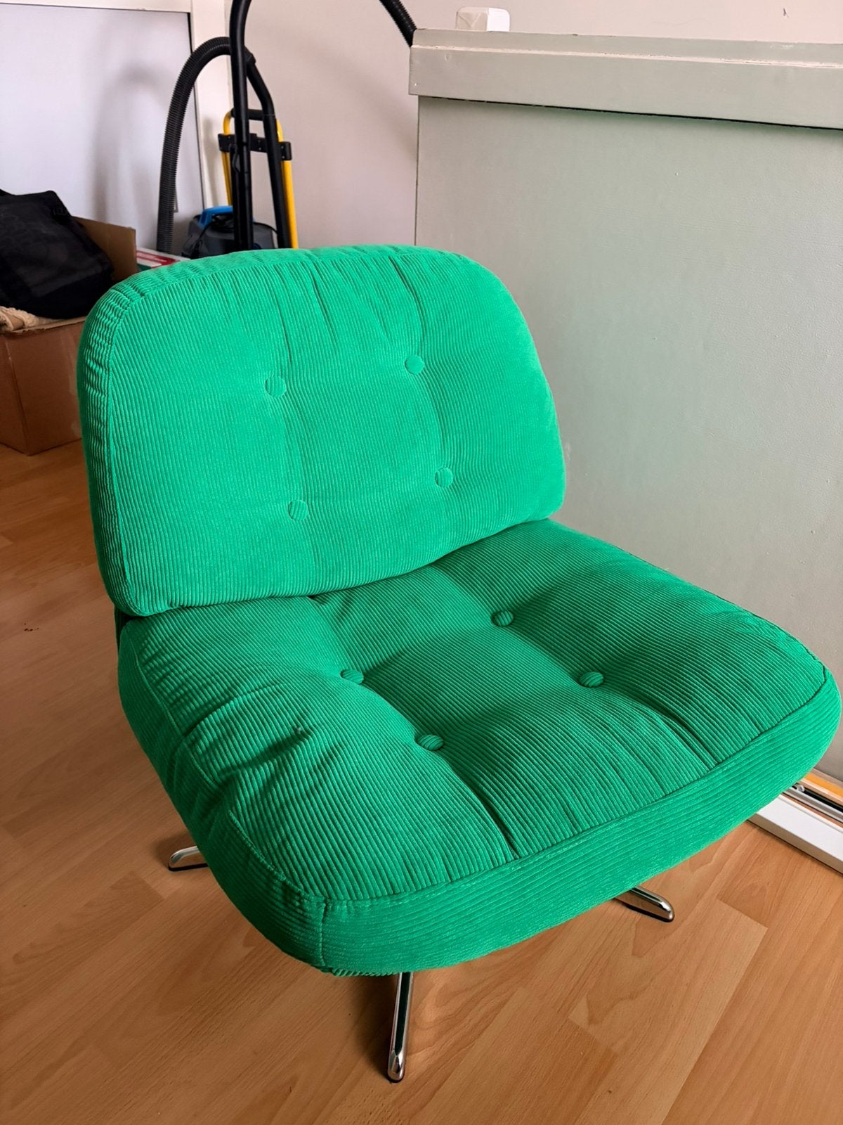 Dyvlinge ikea fauteuil groen, Ophalen, Minder dan 75 cm, Zo goed als nieuw, Stof