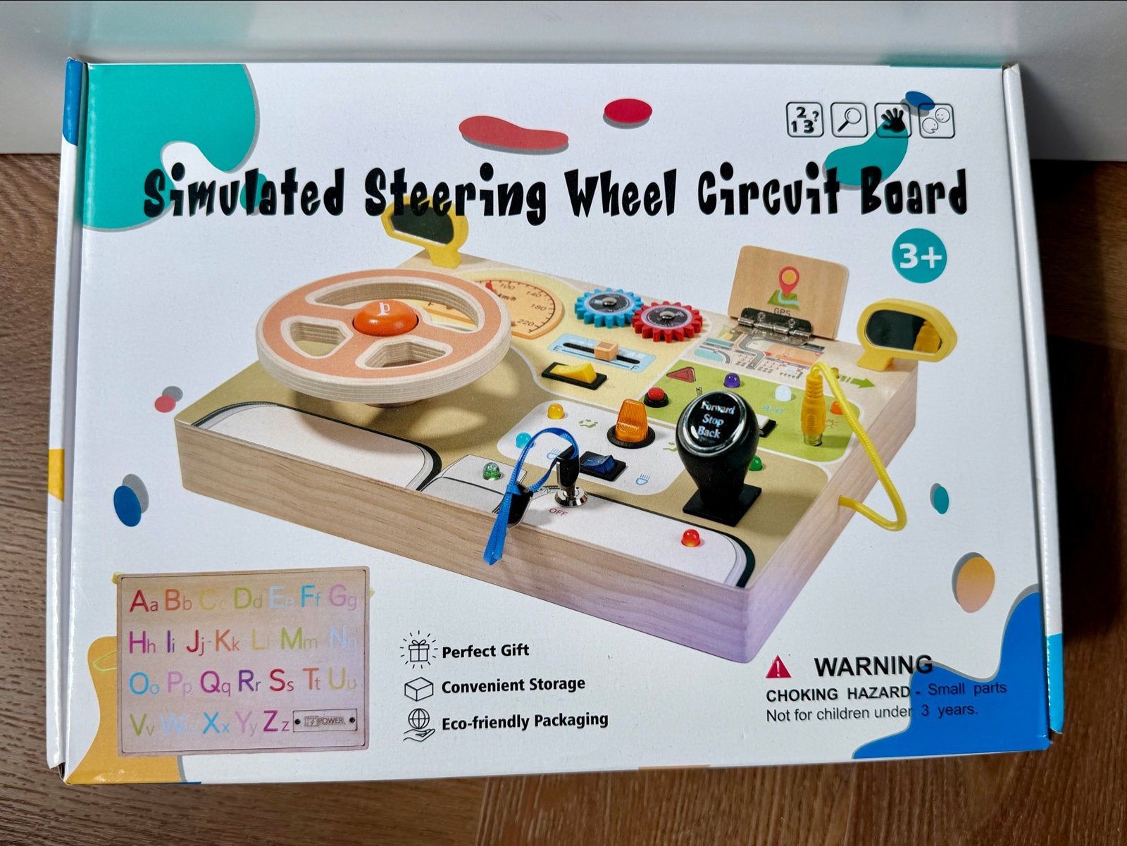 Montessori Houten Stuurwiel Activiteitenbord, Ophalen of Verzenden, Nieuw, Ontdekken, Met licht