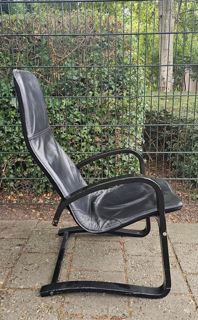 Vintage ikea exen chair  Tjord Bjorklund, Gebruikt, Zwart, Ophalen of Verzenden, Eén
