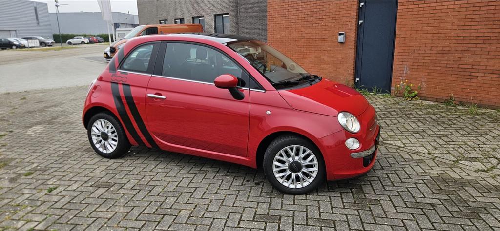 Fiat 500 0.9 Twinair 2014 Rood 121dkm, Auto's, Voorwielaandrijving, 31 €/maand, 905 kg, Bedrijf